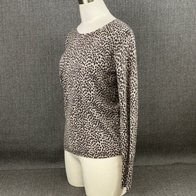 Vertical Design Sweater Womens 2Ply Cashmere V Neck Pullover NWT Size M