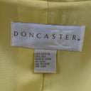 Doncaster Women's BLAZER 10 Petite Yellow Silk Cotton