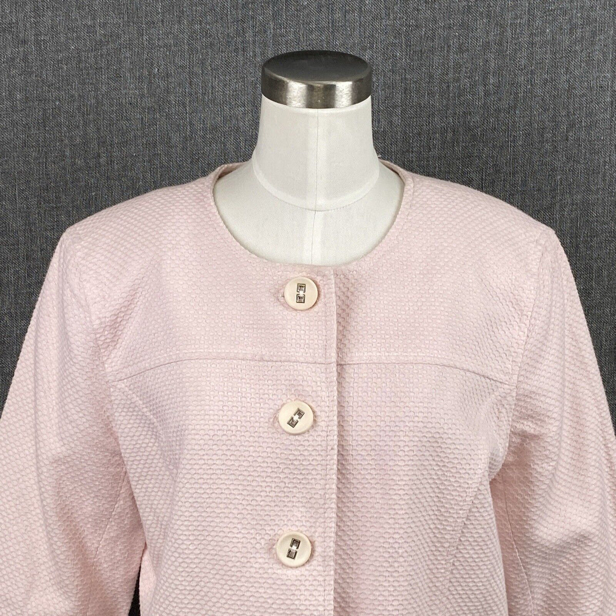 Vintage Joni B Pink Blazer Suit Jacket Womens Size L