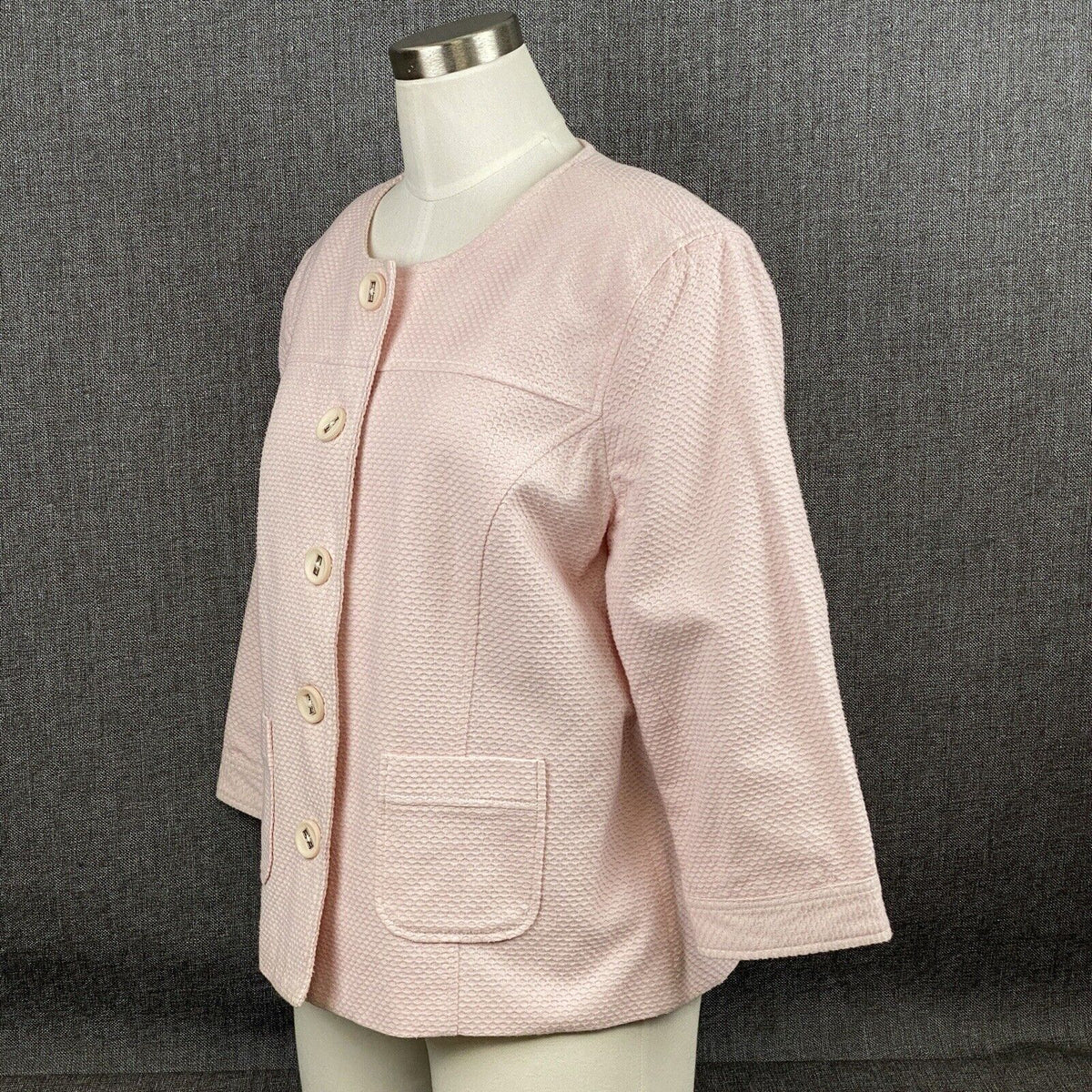 Vintage Joni B Pink Blazer Suit Jacket Womens Size L