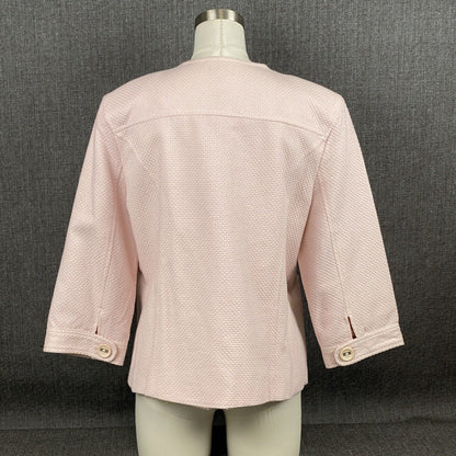 Vintage Joni B Pink Blazer Suit Jacket Womens Size L