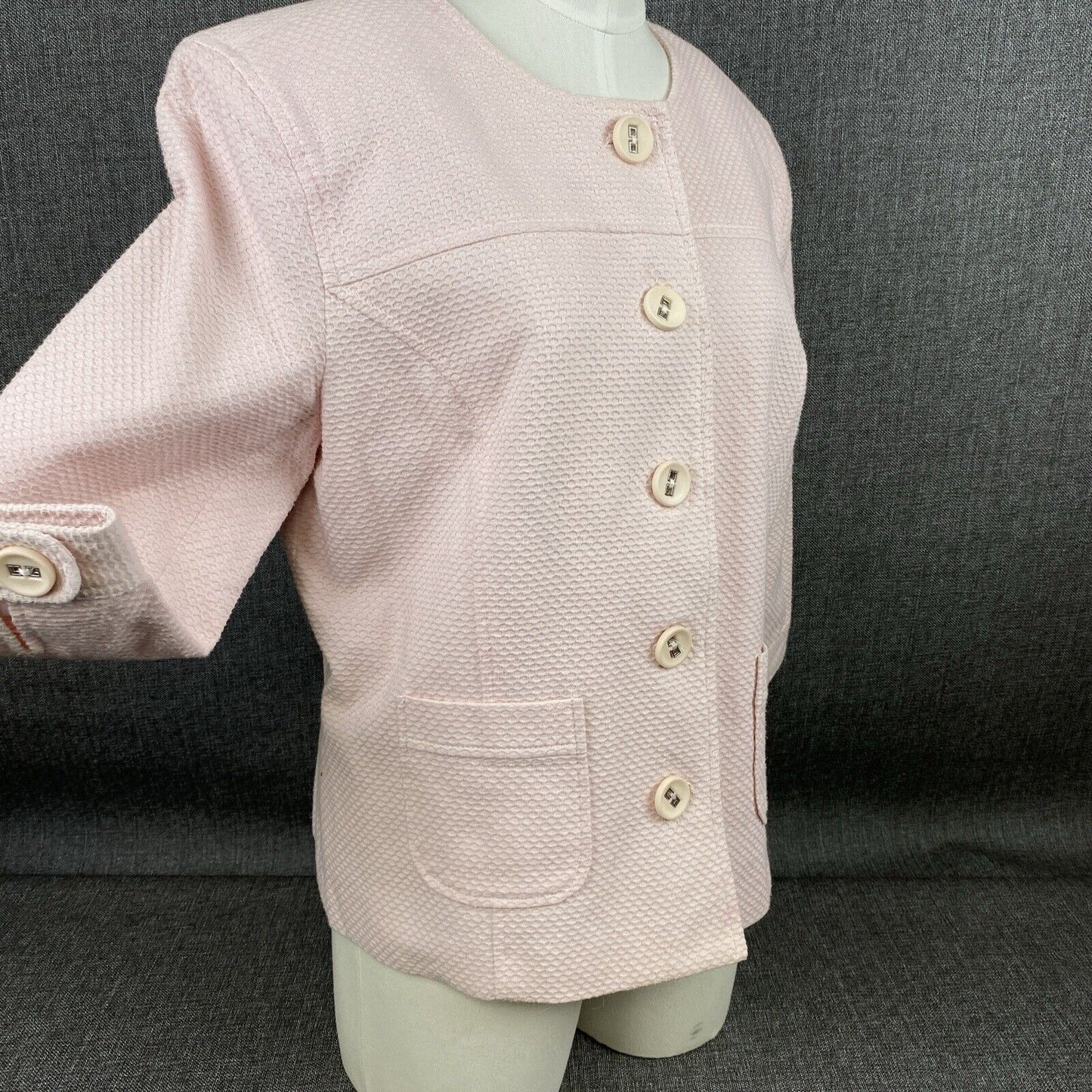 Vintage Joni B Pink Blazer Suit Jacket Womens Size L