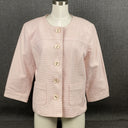 Vintage Joni B Pink Blazer Suit Jacket Womens Size L