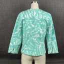 Hearts of Palm Blue Jacket Green Size 10 Cotten Spandex