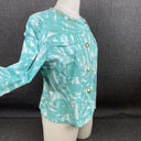 Hearts of Palm Blue Jacket Green Size 10 Cotten Spandex