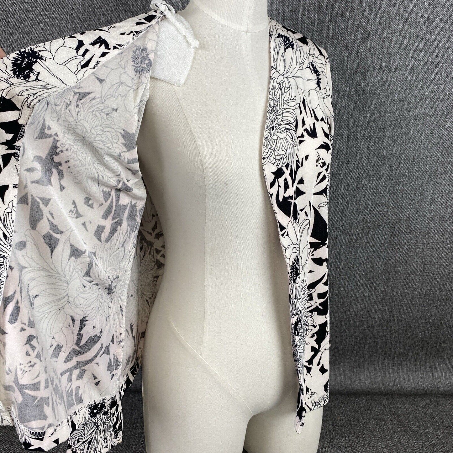 Vintage Ronni Nicole Jacket Black and White Petite Medium PM