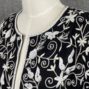 Drapers and Damons Womens 10P Floral Embroidered Sequin Jacket Linen VTG