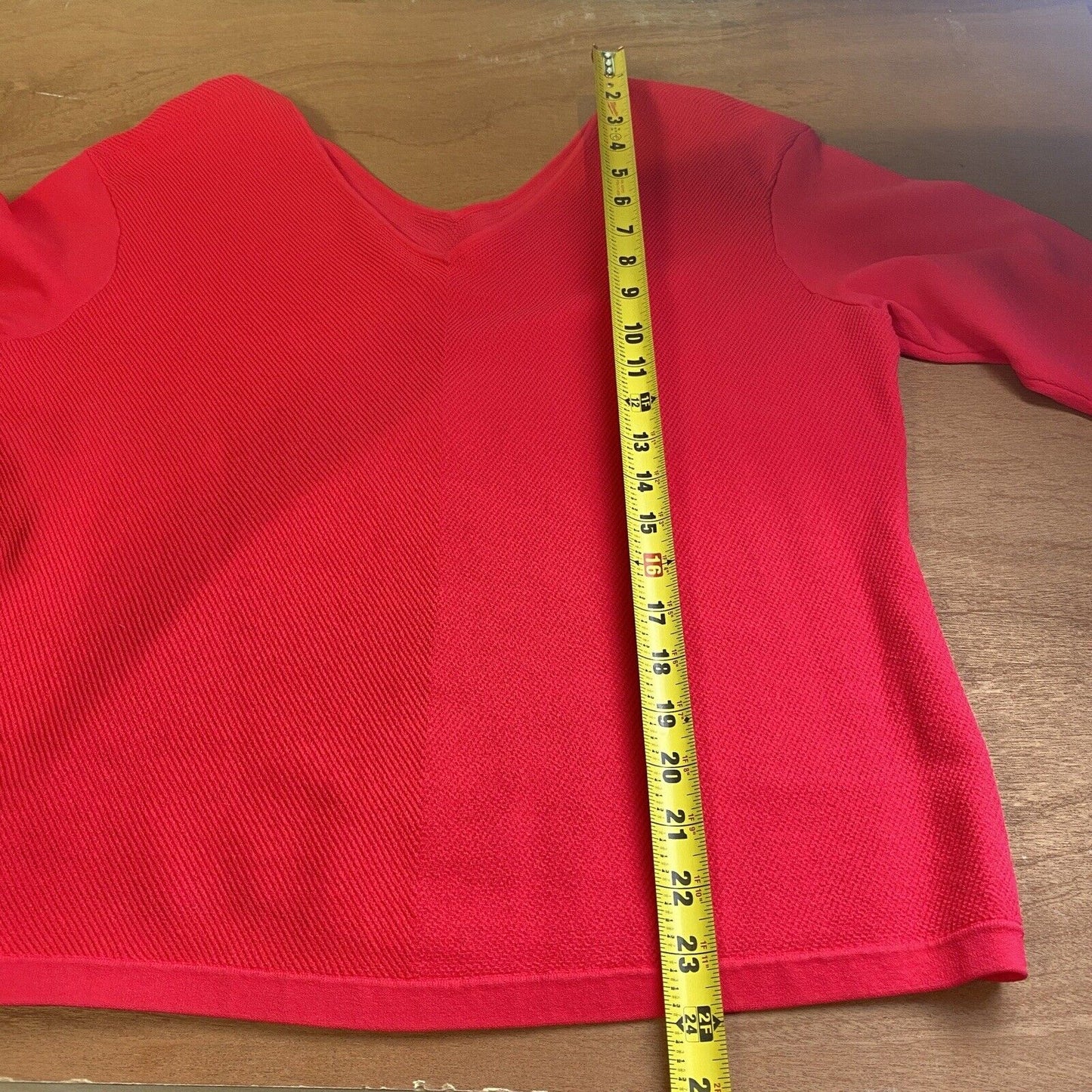 V-Neck Top Red Outfit Size Medium