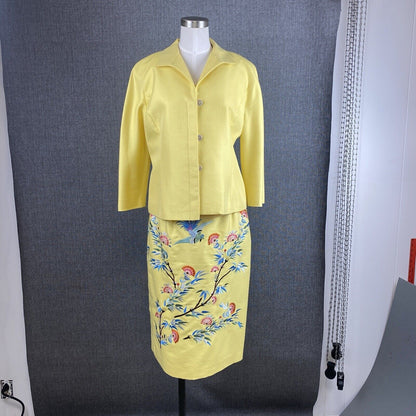 Doncaster Women's Yellow Suit Outfit, Skirt 8, Sleevless Top XS, Jacket Size 10P