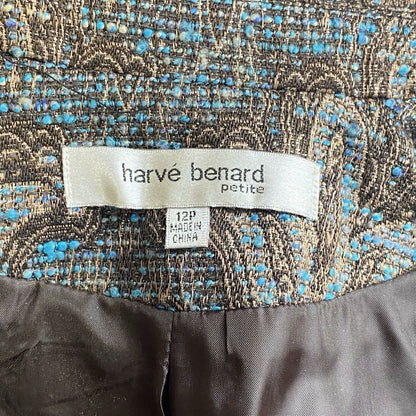 Harve Benard Petite Blazer Jacket Size Petite 12P Wool