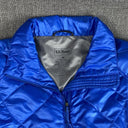 L.L. Bean Down Pull over Jacket Blue Size M EUC