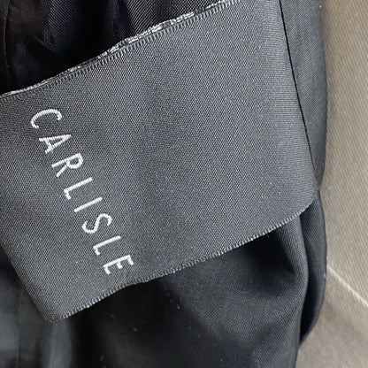 CARLISLE Black Full Zip Jacket Size 12 EUC