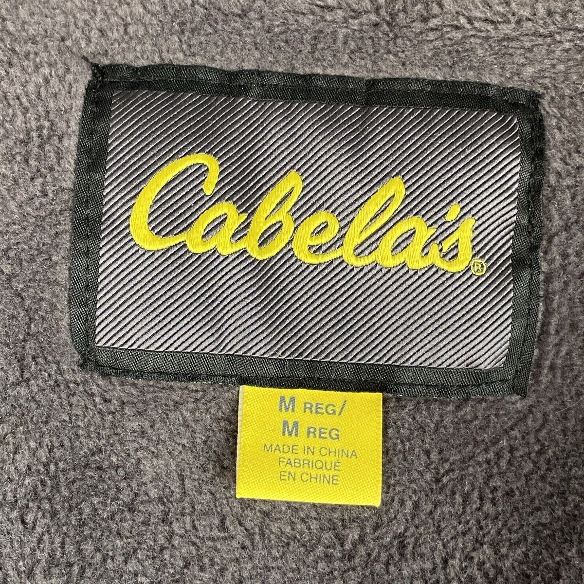 Cabela's Fleece Lined Black Jacket Size M