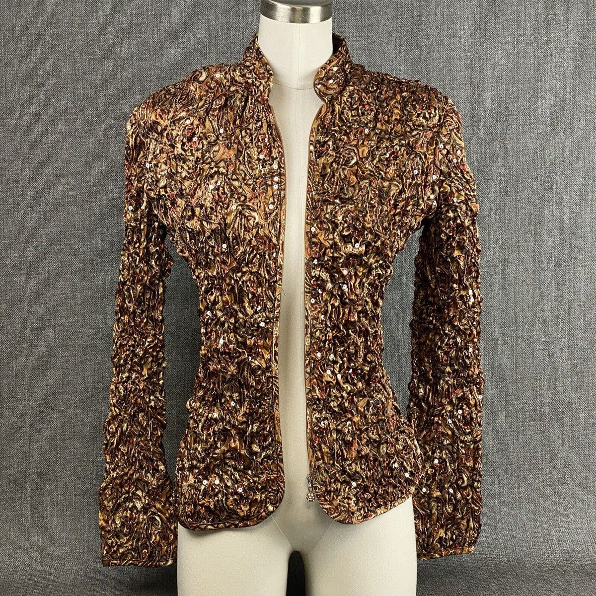 Ladies New Msk Long Sleeve Evening Cocktail Jacket Size M