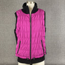 Calvin Klein Vest Womens XL Pink Down Puffer Full Zip Sleeveless