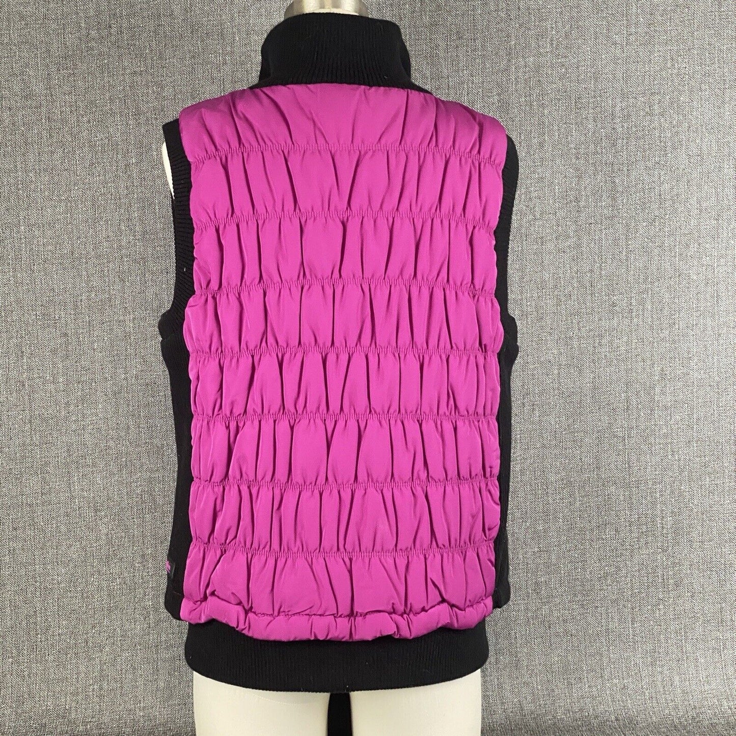 Calvin Klein Vest Womens XL Pink Down Puffer Full Zip Sleeveless