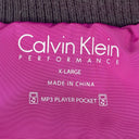 Calvin Klein Vest Womens XL Pink Down Puffer Full Zip Sleeveless