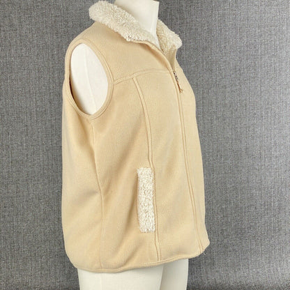 Jane Ashley Jacket Vest Womens Fleece Full Zip Size M