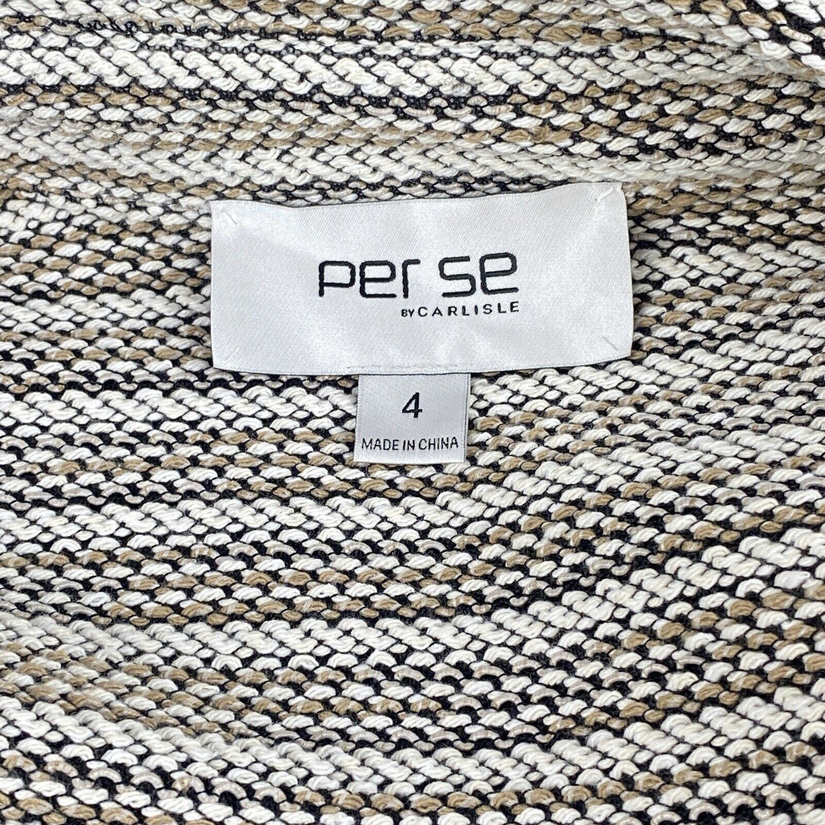 Per Se by Carlisle Jacket Beige Size 4