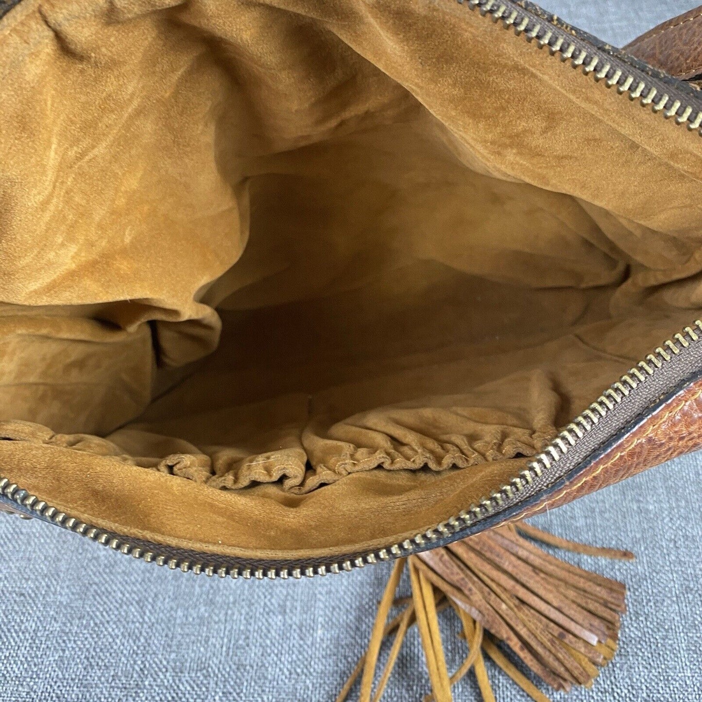 Vintage Patricia Nash Italian Tan Leather Shoulder Bag