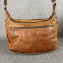 Vintage Patricia Nash Italian Tan Leather Shoulder Bag