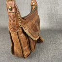 Vintage Patricia Nash Italian Tan Leather Shoulder Bag