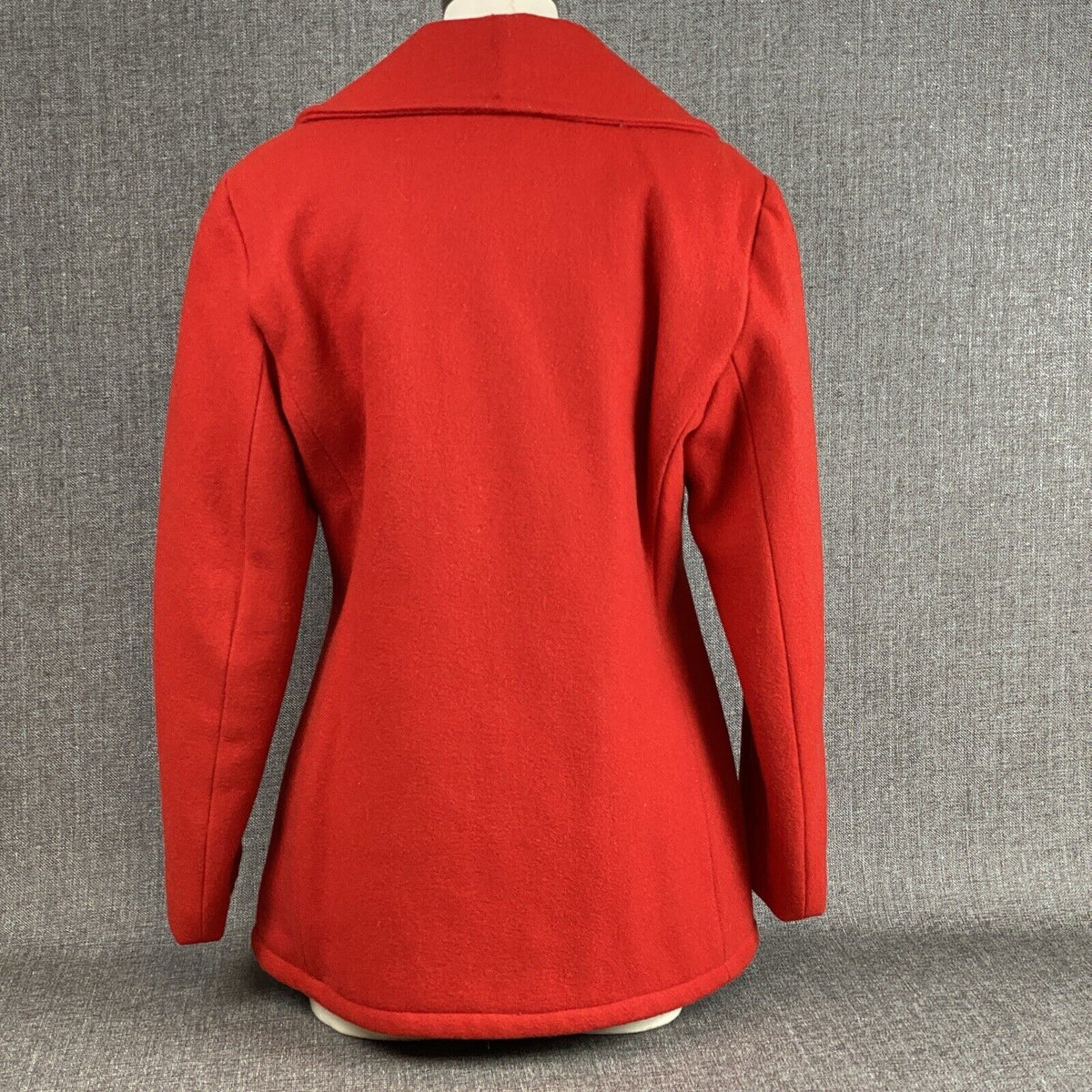 Vintage USA Double-Breasted Women's Red Coat size M