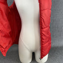 New Directions Women's Quilted Puffer Vest, Red Full Zip Size M