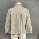 Kim Rogers 100% Cotton 3/4 Sleeve Jacket Size S Puff Sleeves