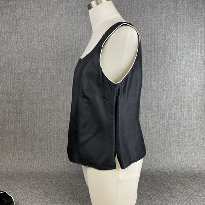 DRAPER'S & DAMON'S Women's Opened Silk Jacket with Sleeveless Top Combo Size 10