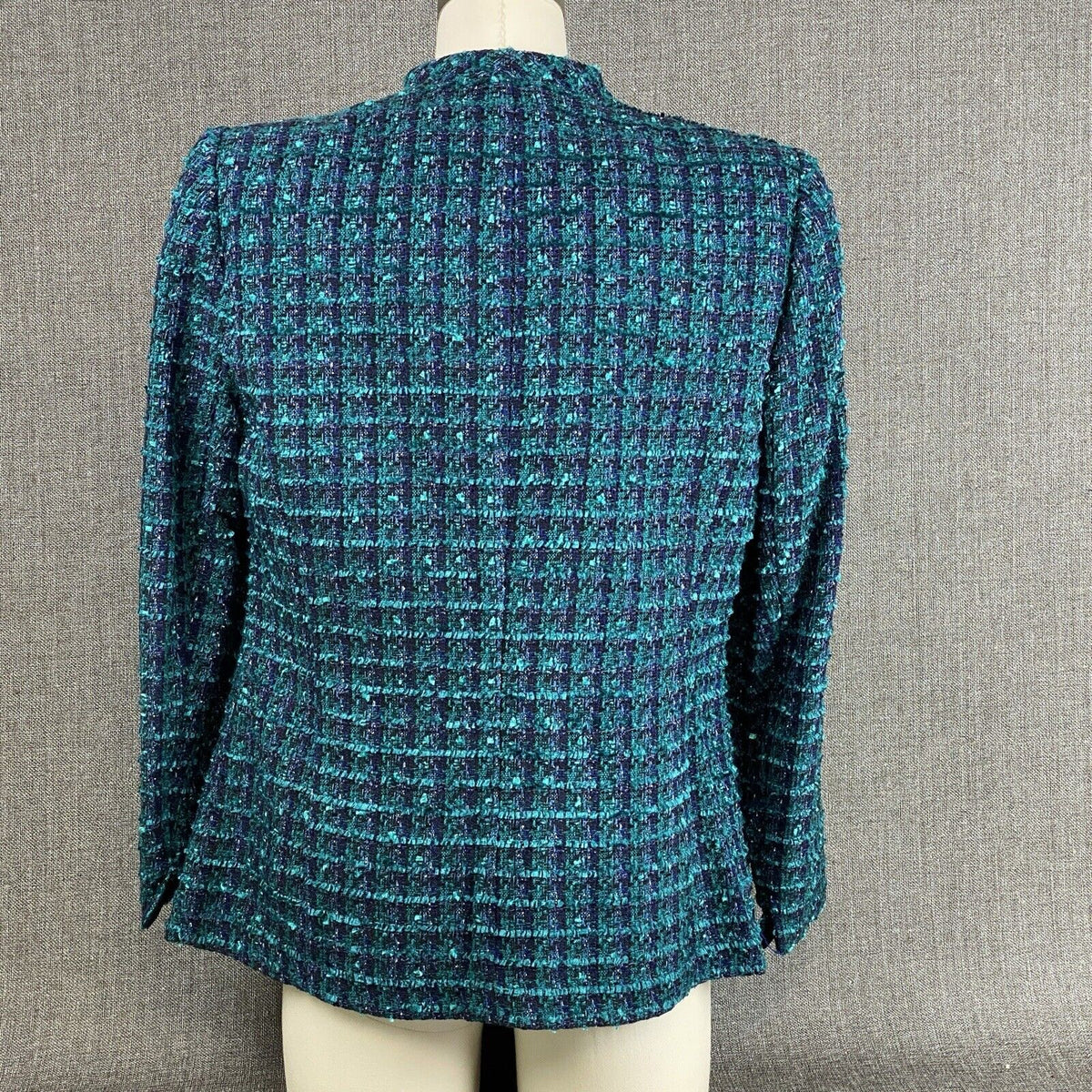 Studio 1 Petite Women's Blue/Black Blazer Jacket and Sleeveless Top Size 10P