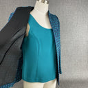 Studio 1 Petite Women's Blue/Black Blazer Jacket and Sleeveless Top Size 10P