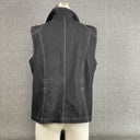 Allison Daley Zip Front Black Sleeveless Vest Straight Women Size 10