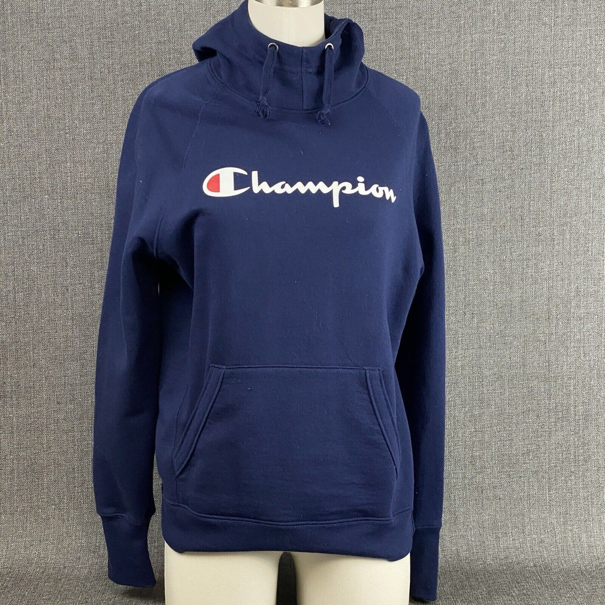 Champion Authentic Athletic Wear Pullover Spellout Hoodie Lightweight Women's S