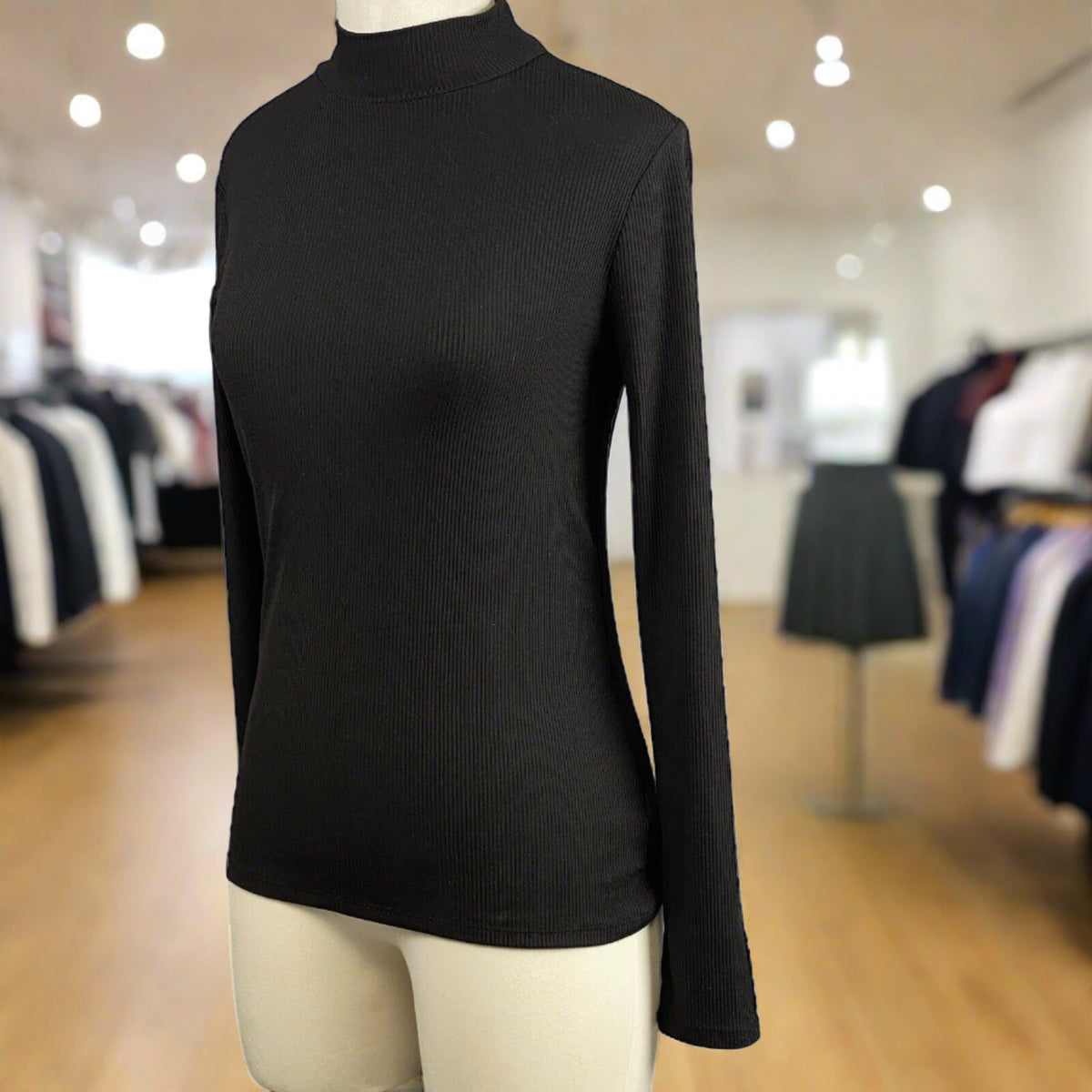 No Boundaries Black Long sleeve Turtleneck Size M (7-9)