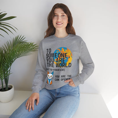 Cat Lover's Crewneck Sweatshirt, Fun Gift for Cat Owners, Cute Cat Design, Cozy Wear for Pet Lovers, Cozy Gift for Birthdays, Holidays