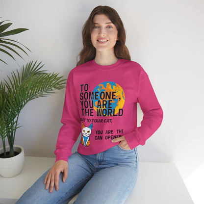 Cat Lover's Crewneck Sweatshirt, Fun Gift for Cat Owners, Cute Cat Design, Cozy Wear for Pet Lovers, Cozy Gift for Birthdays, Holidays