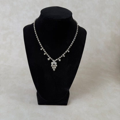 Costume Rhinestone Necklace 14.5