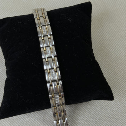 Lof to 3 Bracelets, 2 Silver and One Gold / Purple
