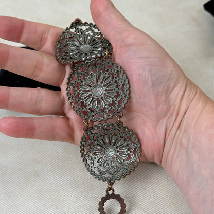 8" Vintage Flower Chain Bracelet