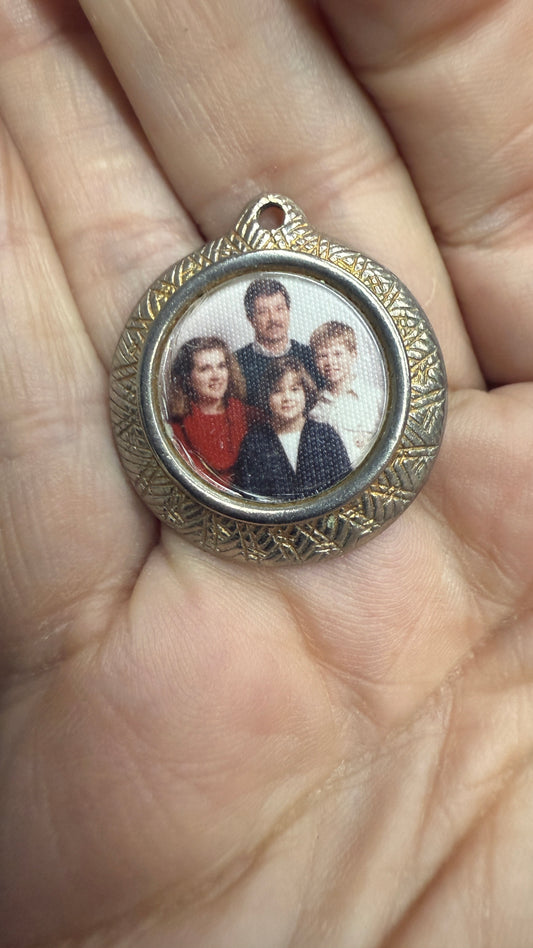 Vintage Necklace Pendant with Picture
