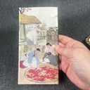 Vintage Asian Checkbook Holder / Wallet