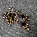 Vintage Brooch and Earring Unmarked Set