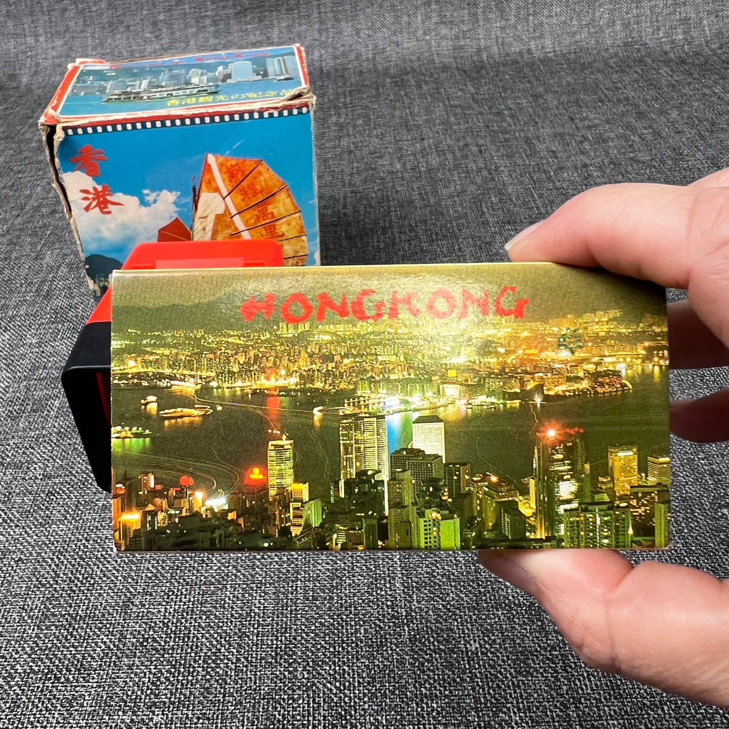 Vintage Slide Viewer with Hong Kong Slides