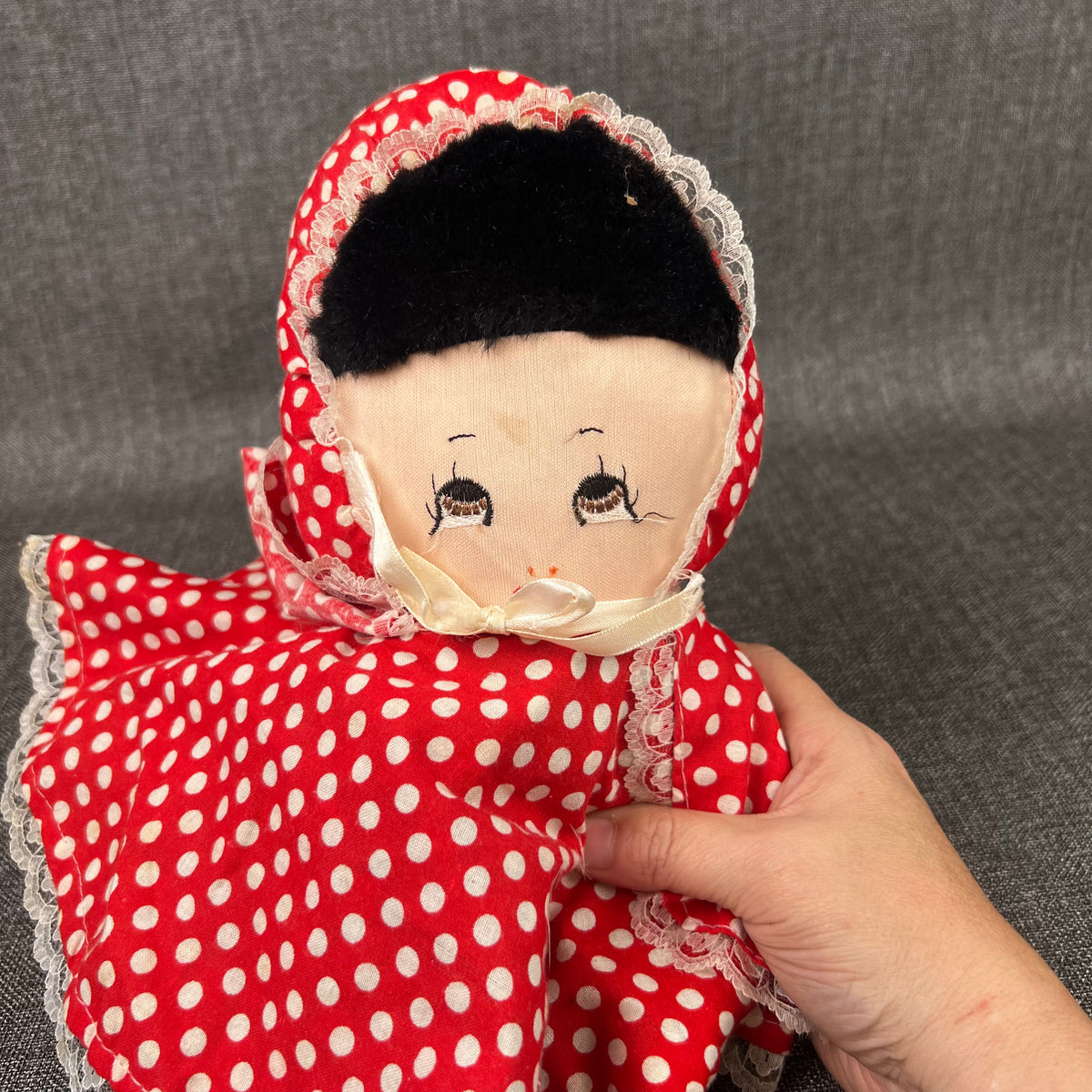 Vintage Little Red Riding Hood Hand Sewing Plush 3 in 1