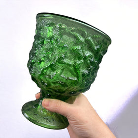 EC Brody Green Vase Vintage Glass Cleveland Ohio