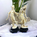 Pair Roman Fontanini Sculpture Figurine Plastic