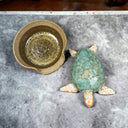 Pottery Turtle and Bowl SIGNED