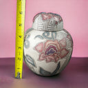 Terri Roese Chinese Ceramic Ginger Jar Vase 6" Tall