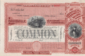 Louisville Railway Company Common Stock (Railroad)